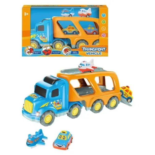 Camión Portacoches Infantil con 4 Vehículos 677A3 INNOVATOYS