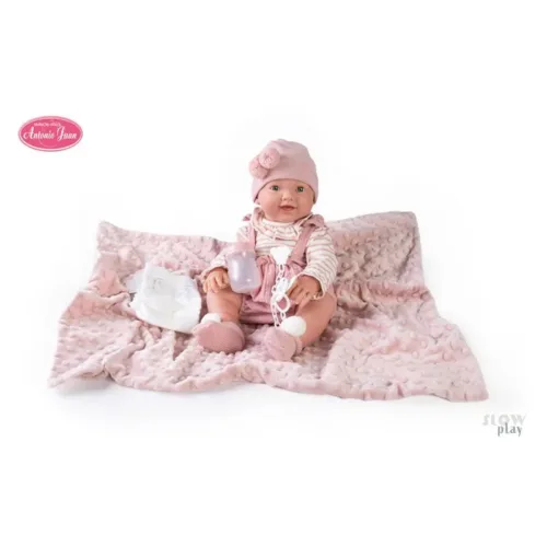 Muñeca recién nacida Mia hace pipí con su mantita 50160 ANTONIO JUAN