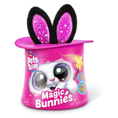 Peluche interactivo Pets Alive Magic Bunnies negro 9549-NG ZURU