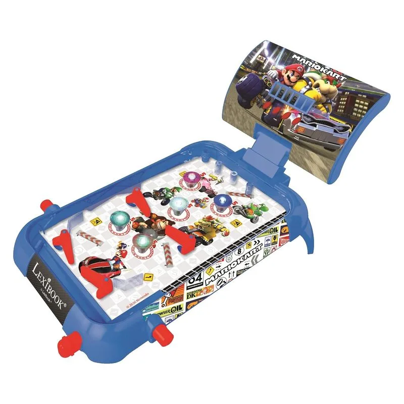 Pinball electrónico mesa Mario Kart pantalla LCD luz y sonido JG610NI LEXIBOOK