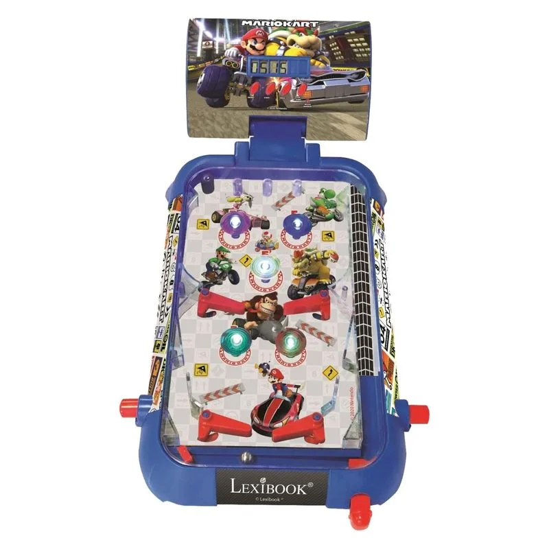 Pinball electrónico mesa Mario Kart pantalla LCD luz y sonido JG610NI LEXIBOOK - Imagen 3