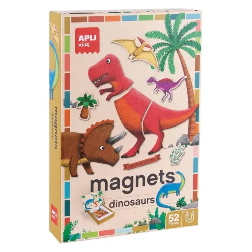 Juego magnético sobre dinosaurios Fun Dinos APLI KIDS 19233