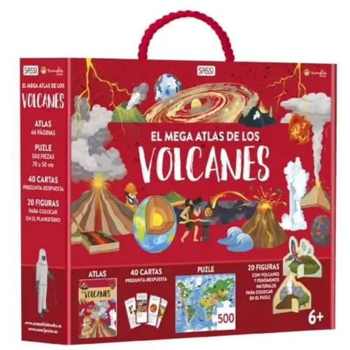 El Mega Atla de los Volcanes Juego Educativo 61093 MANOLITO