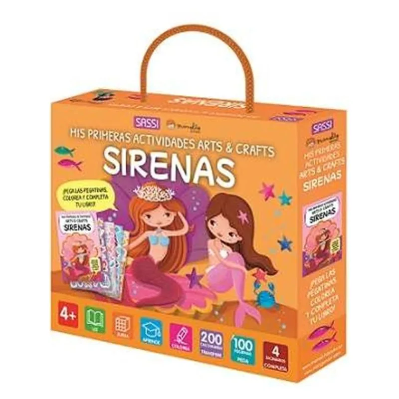 Maletín Mis Primeras Actividades Arts & Crafts Sirenas 14152 MANOLITO