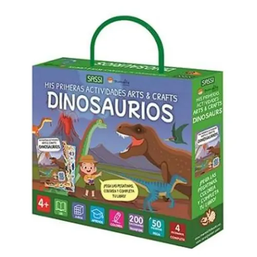 Maletín Primeras Actividades Arts & Crafts Dinosaurios 14138 MANOLITO