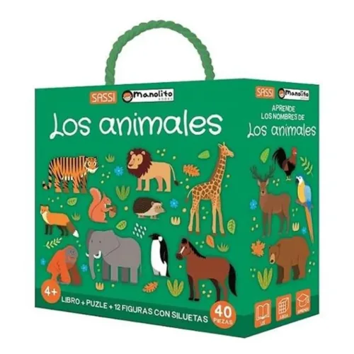 Maletín Educativo Los Animales con 40 Piezas 35724 MANOLITO