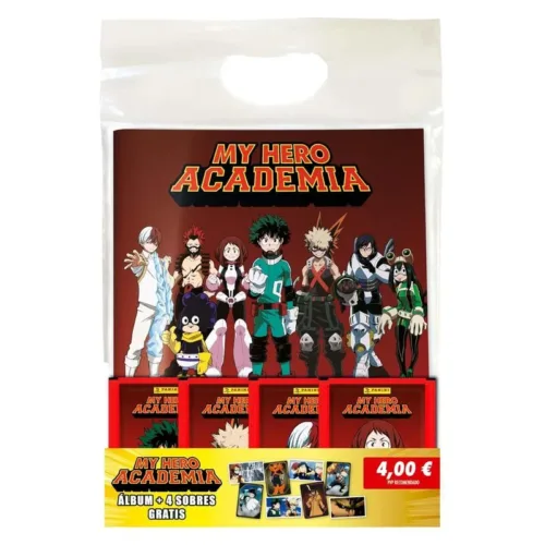 My Hero Academia Pack Álbum y 4 Sobres 74152 PANINI