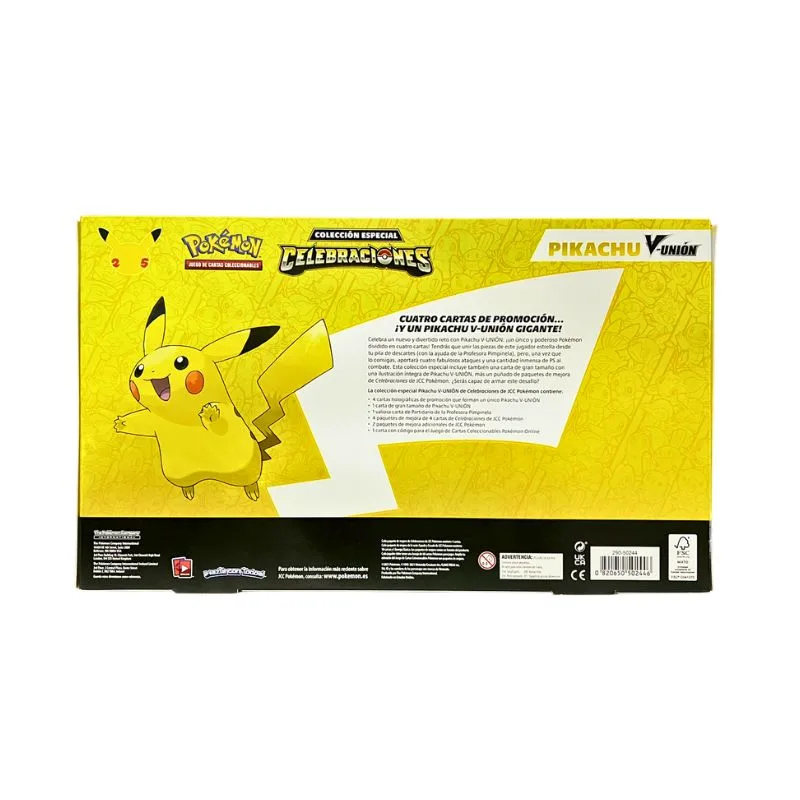 Caja Pokémon Pikachu V Union 25 aniversario PC50244 BANDAI - Imagen 2