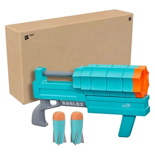 Lanzador web Nerf Roblox Sharkbite con lanzador virtual F6131 HASBRO