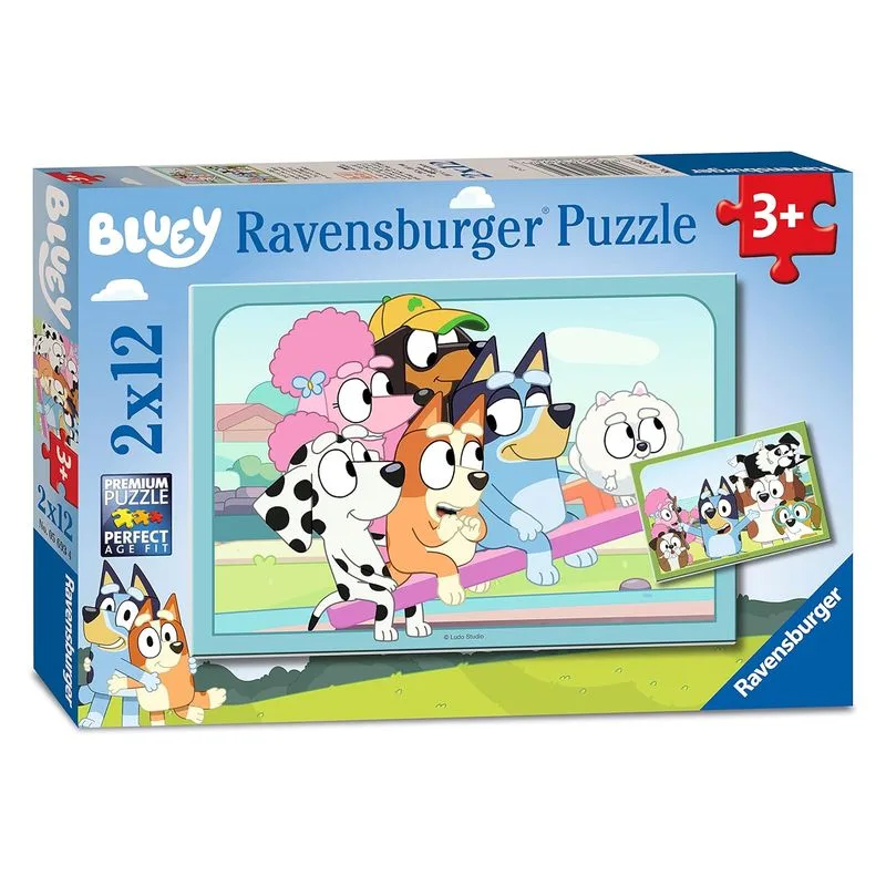 Bluey Puzzles Infantiles 2x12 Piezas 5693 4 RAVENSBURGER