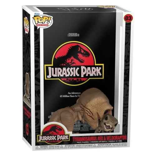 Funko POP! Movie Poster Tyrannosaurus Rex y Velociraptor Jurassic Park