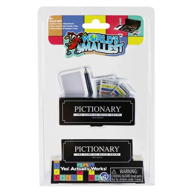 Juego miniatura World's Smallest Pictionary 5021 MADNESSTOYS