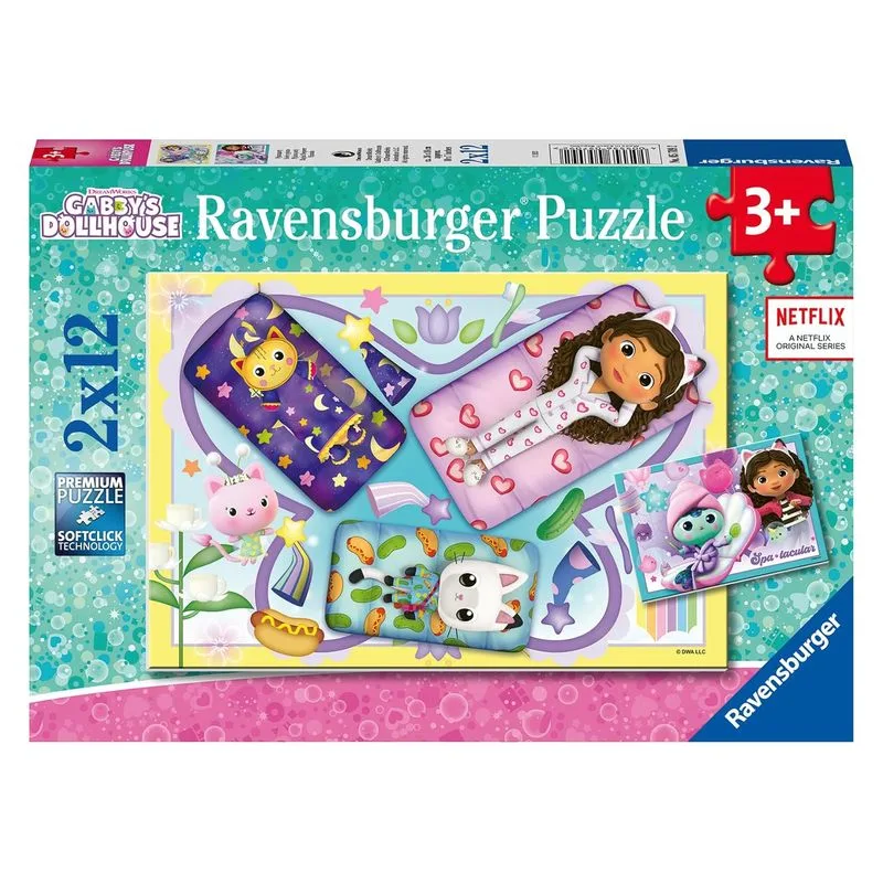 La Casa de Muñecas de Gabby Puzzles 2x12 Piezas 5709 2 RAVENSBURGER