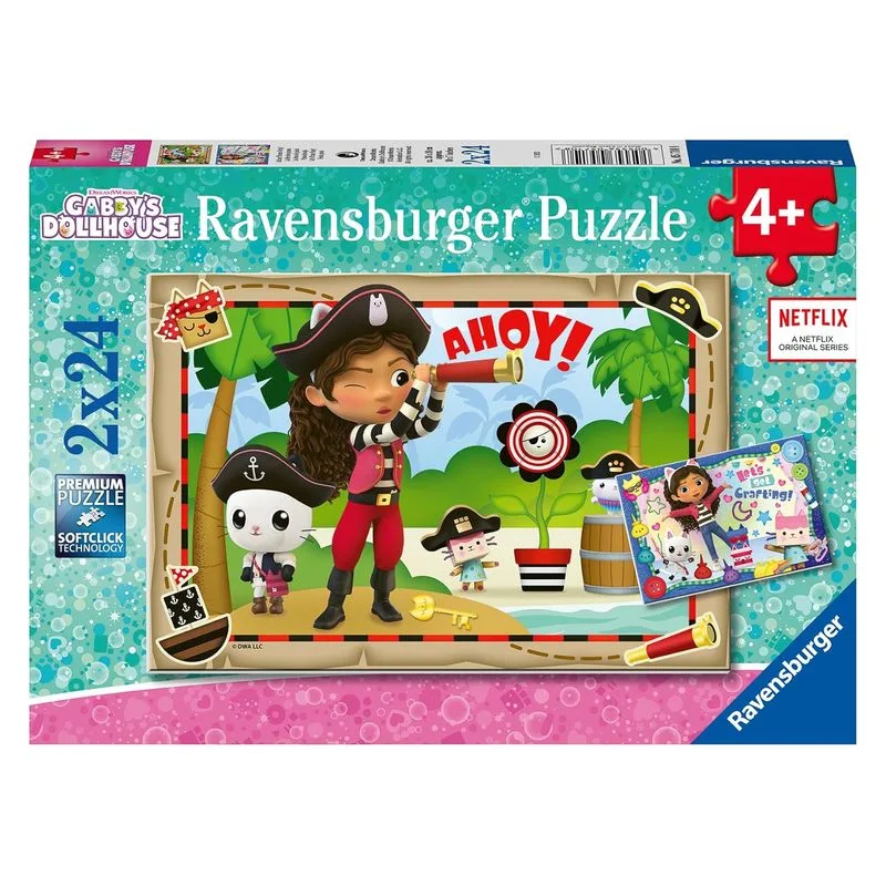La Casa de Muñecas de Gabby Puzzles 2x24 Piezas 5710 8 RAVENSBURGER