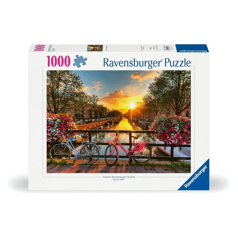 Puzzle 1000 Piezas Bicicletas en Amsterdam 12000662 RAVENSBURGER