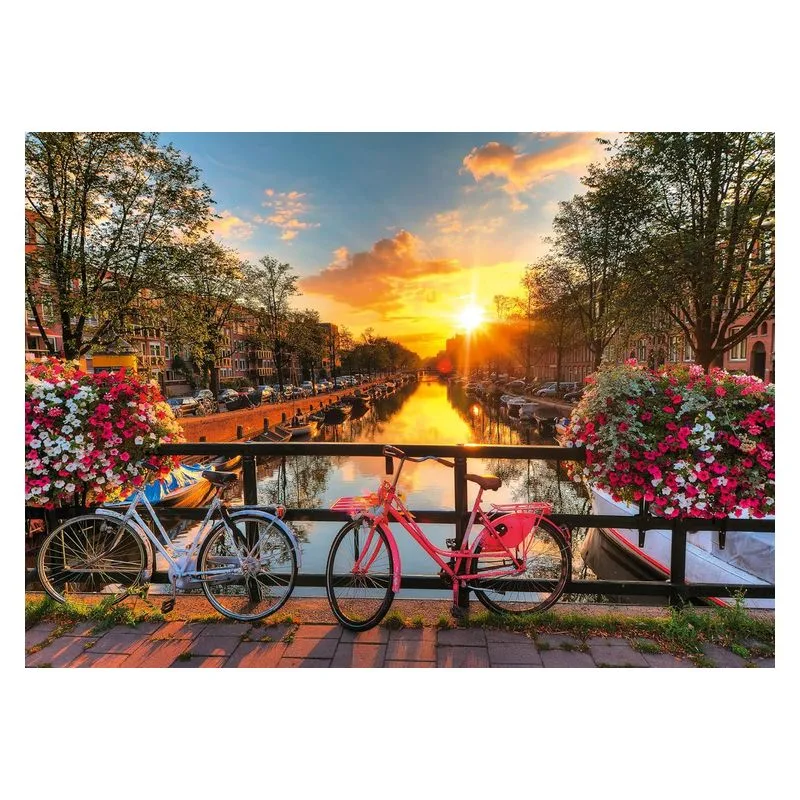 Puzzle 1000 Piezas Bicicletas en Amsterdam 12000662 RAVENSBURGER - Imagen 2