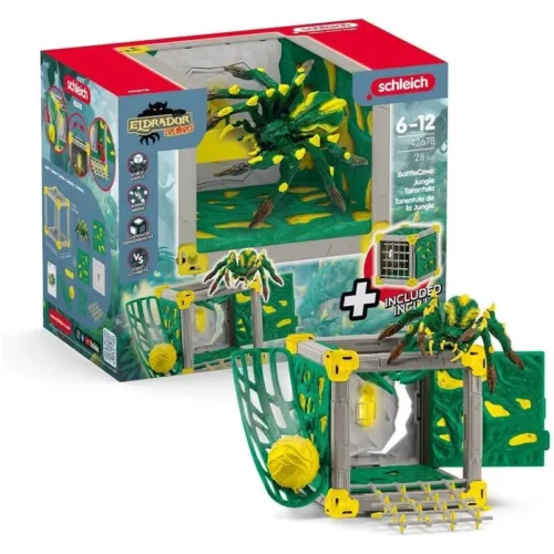 Tarántula de selva BattleCave Eldrador Creatures set 28 piezas 42678 SCHLEICH