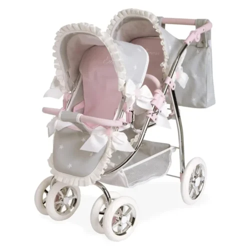 Carro gemelar de muñecas Emma con bolso 40672 ARIAS