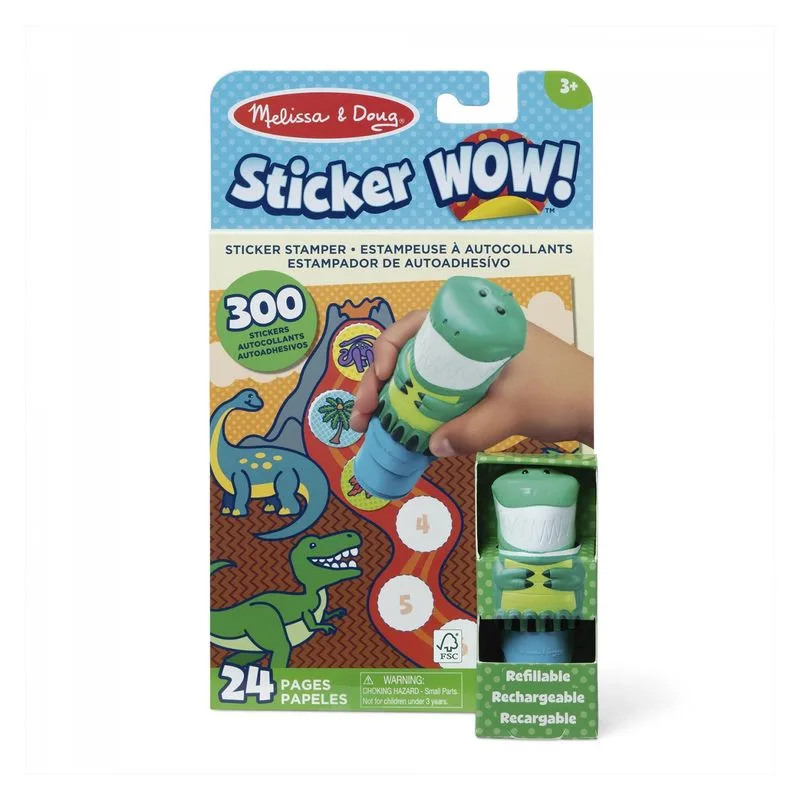Sticker Wow Dino Estampador autoadhesivo recargable 32012s50948 MELISS
