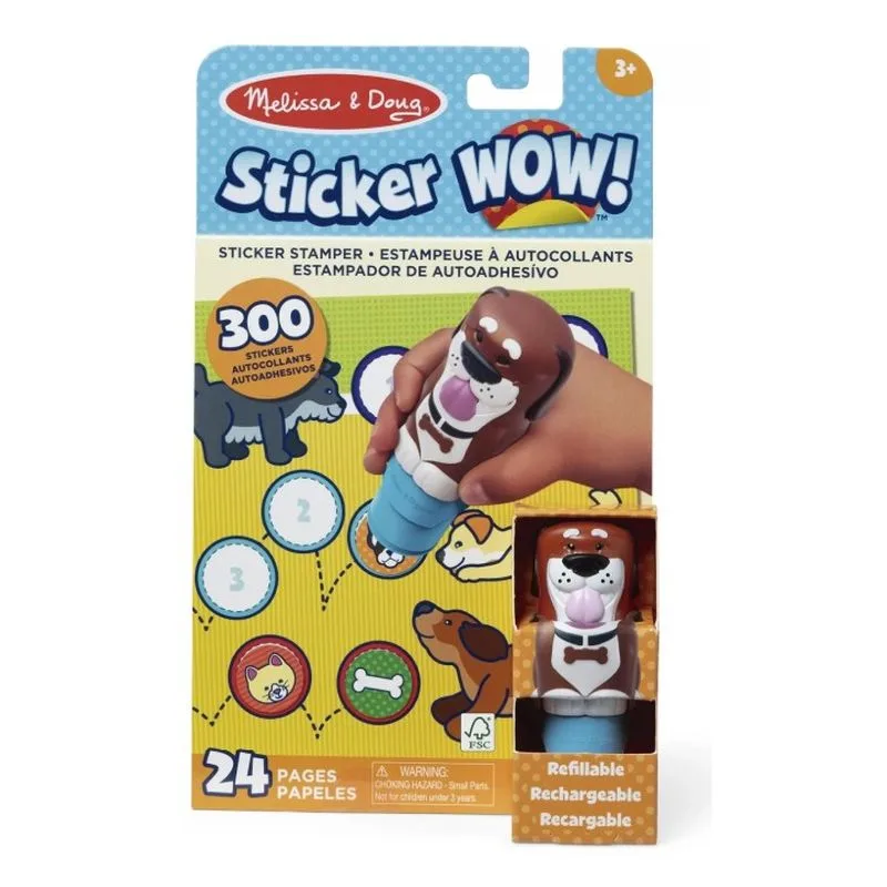 Sticker Wow Perro Estampador autoadhesivo recargable 50201s50948 MELISS