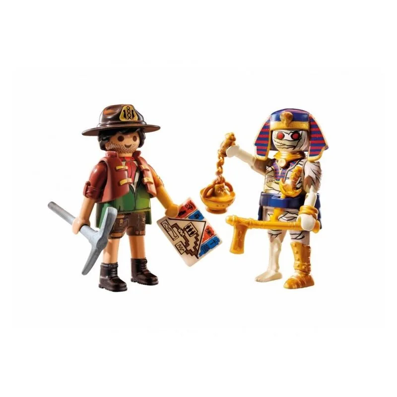 Playmobil 71796 Duo Pack Figuras Cazador de Tesoro y Momia - Imagen 2