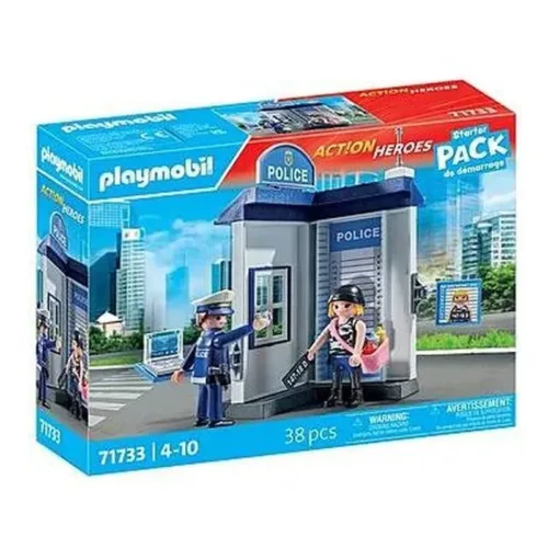 Playmobil 71733 Action Heroes Sala de policía Starter Pack