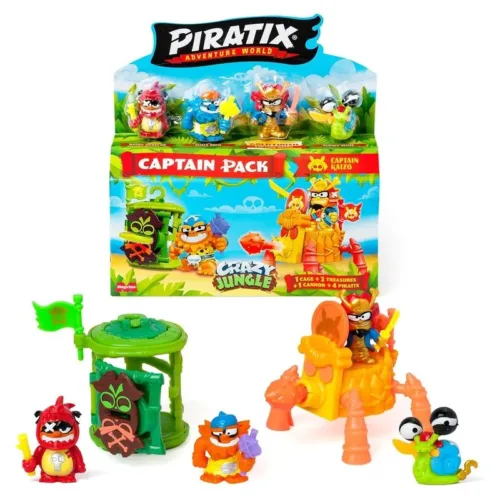 Piratix Crazy Jungle Captain Kaizo Pack Rojo 40805 MAGIC BOX