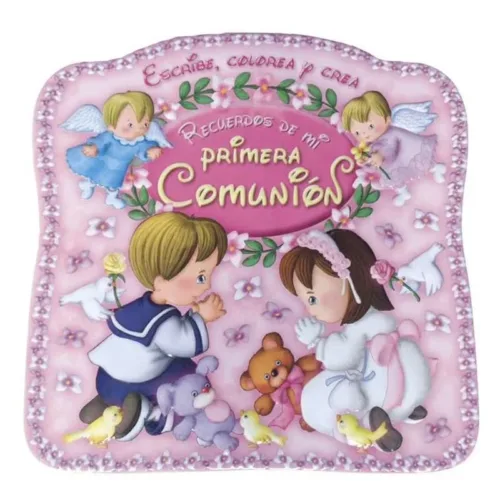 Recuerdos de Mi Primera Comunión Caja Métalica Rosa S2269-01 SUSAETA
