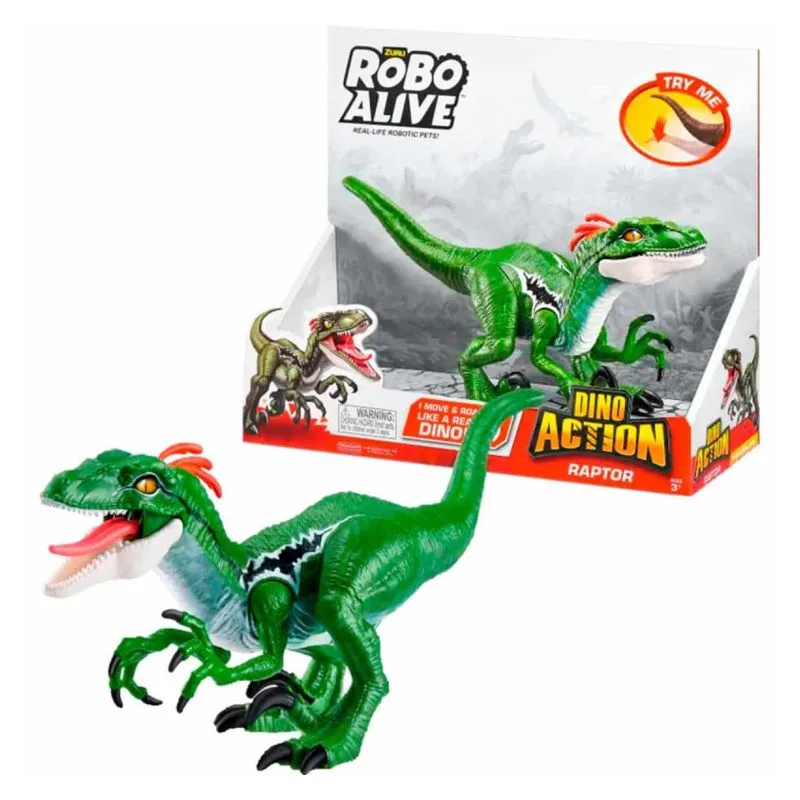 Robo Alive Velociraptor interactivo verde 7172 ZURU