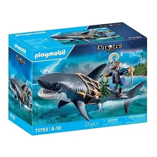 Playmobil Pirates Tiburón Gigante con Pirata 71793