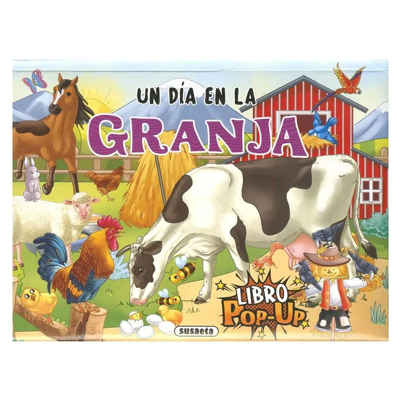 Libro Educativo un Día con Animales de Granja Pop Up 3716-2 SUSAETA