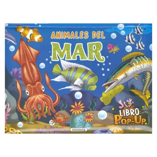 Libro Educativo un Día con Animales del Mar Pop Up 3716-4 SUSAETA