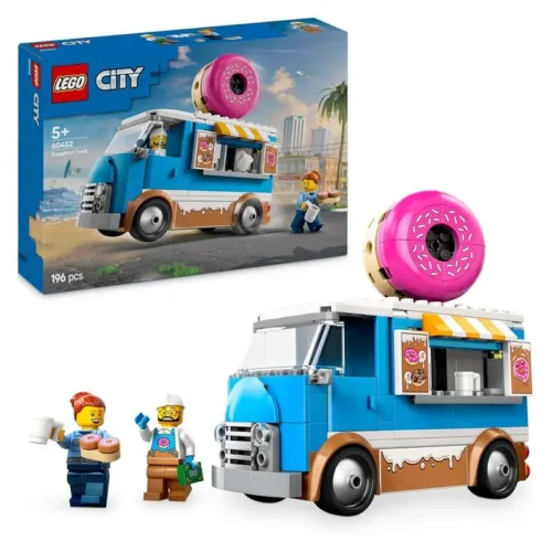 Lego City Camión de donuts con comida y caja registradora 60452