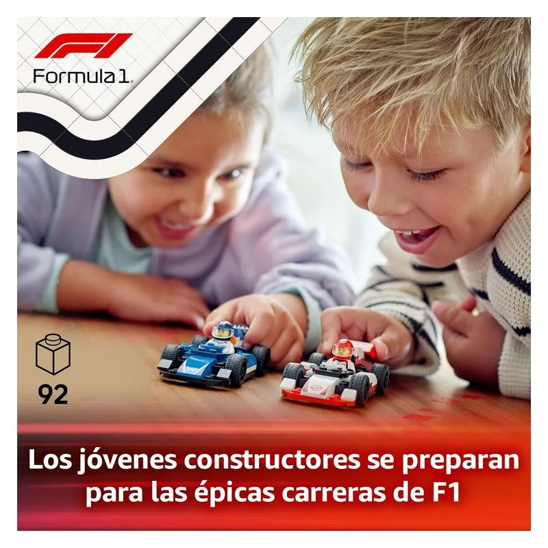 LEGO City 60464 Coches de F1 Williams Racing y Haas Set de Carreras - Imagen 2