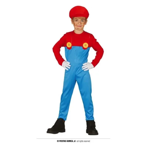 Disfraz Fontanero Rojo Talla 5-6 Años 81874 GUIRCA