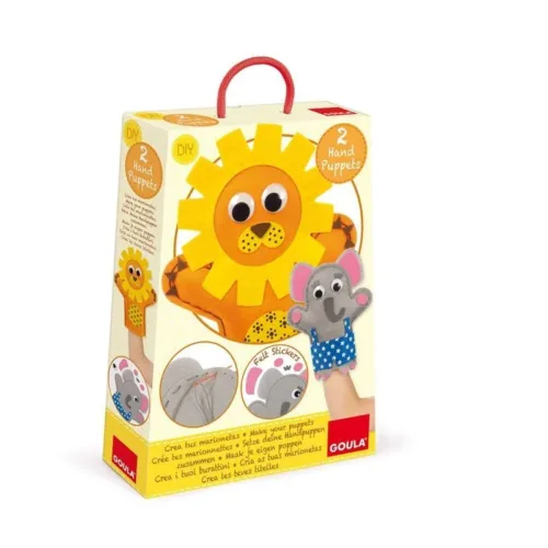 Marionetas de Mano Elefante y León 52029 GOULA