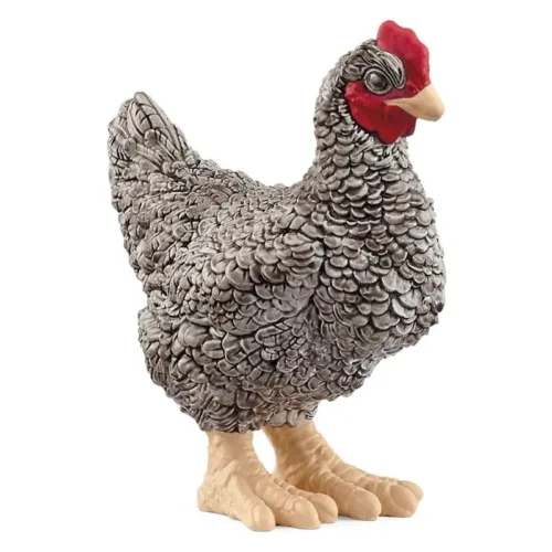 Figura Gallina Plymouth Rock Schleich Farm World colección 13997