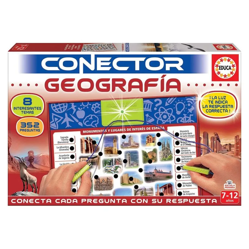 Conector Geografía Juego Educativo para Niños 17204 EDUCA