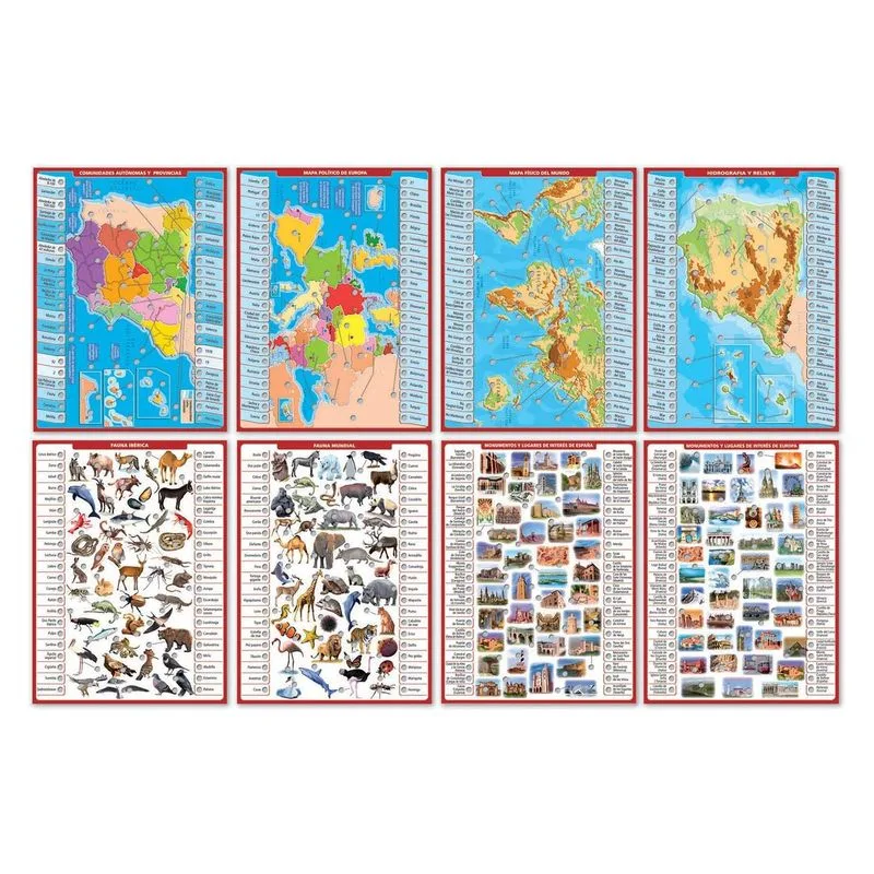 Conector Geografía Juego Educativo para Niños 17204 EDUCA - Imagen 2