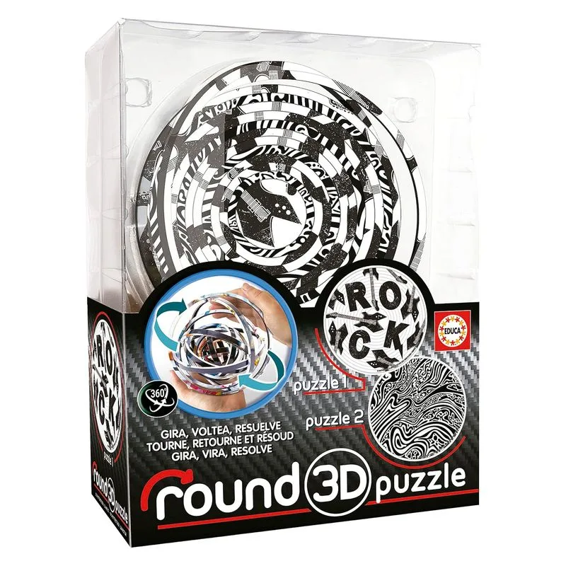 Puzzle 3D Round Hypnotic Gira, Voltea y Resuelve 19708 EDUCA
