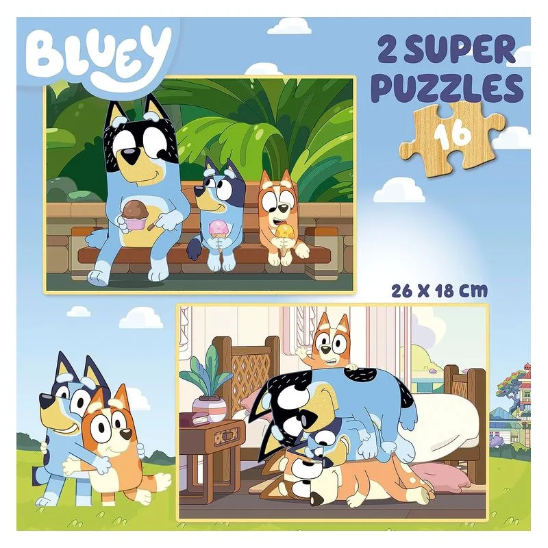 Set de 2 Puzzles Infantiles de Madera con 16 Piezas 19406 EDUCA - Imagen 2
