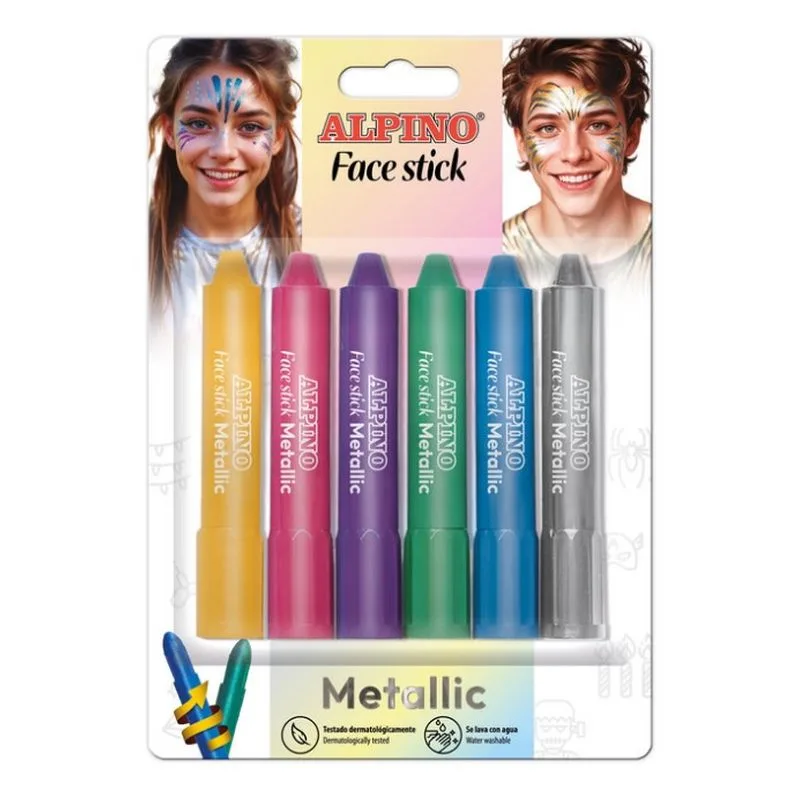Set Maquillaje Alpino Blister 6 Colores Metalizados DL000014M MASATS