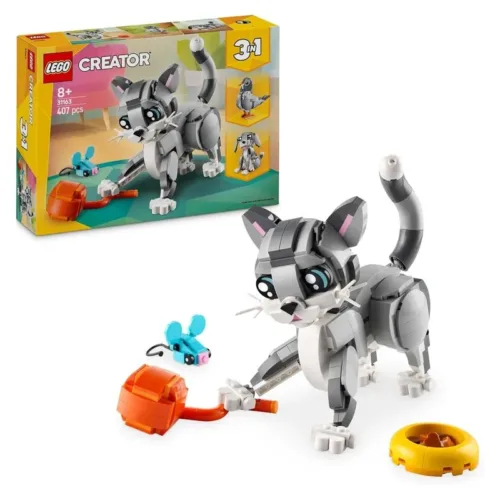 LEGO Creator 31163 Gato Juguetón Transformable en Perro o Paloma 3en1