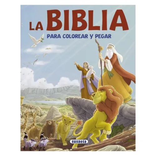 La Biblia Libro para Colorear y Pegar para Niños S3189-1 SUSAETA