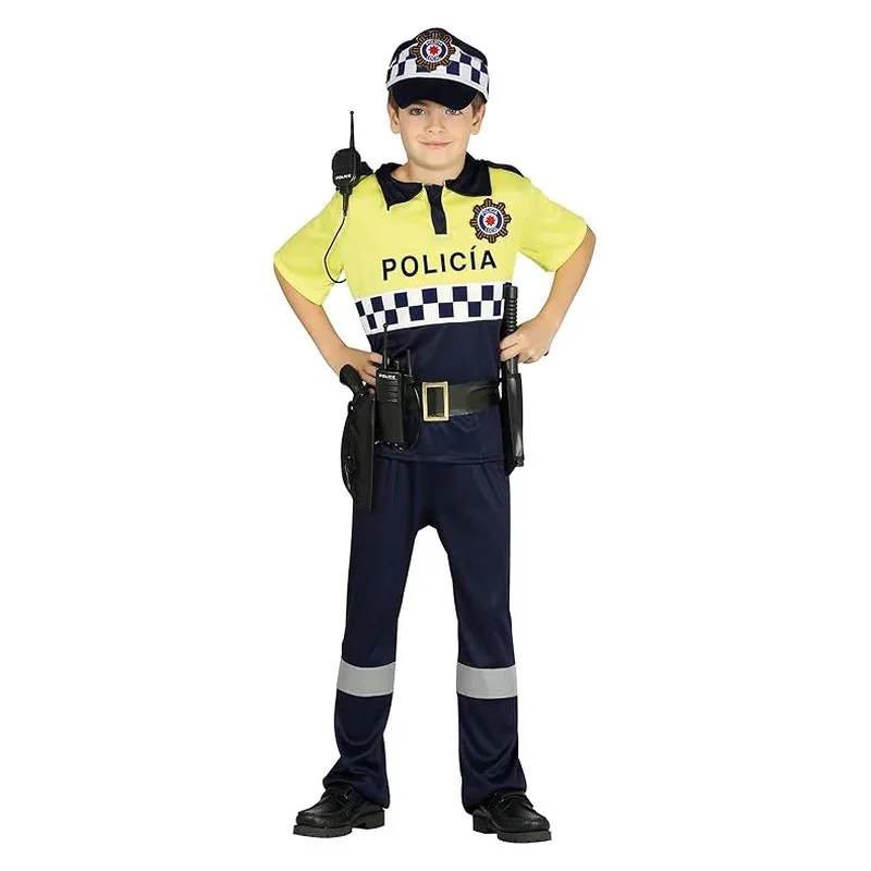 Disfraz de Policía Local Infantil Talla 7-9 Años 87509 GUIRCA