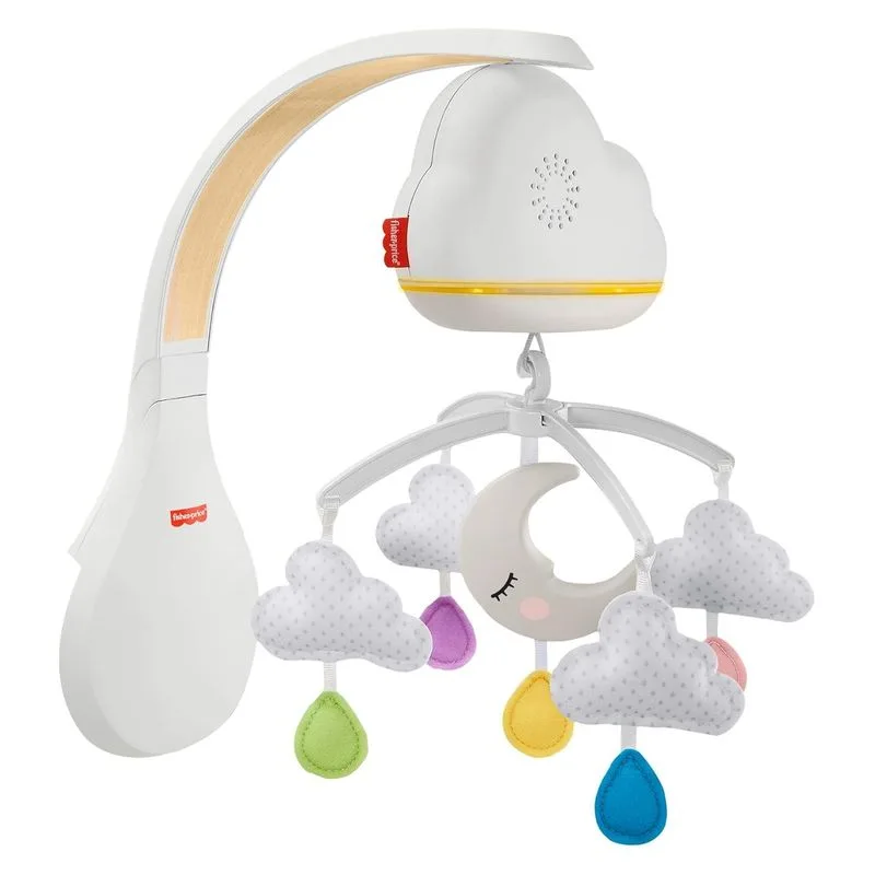 Fisher Price Móvil Proyector de Cuna con Nubes y Luna GRP99 MATTEL