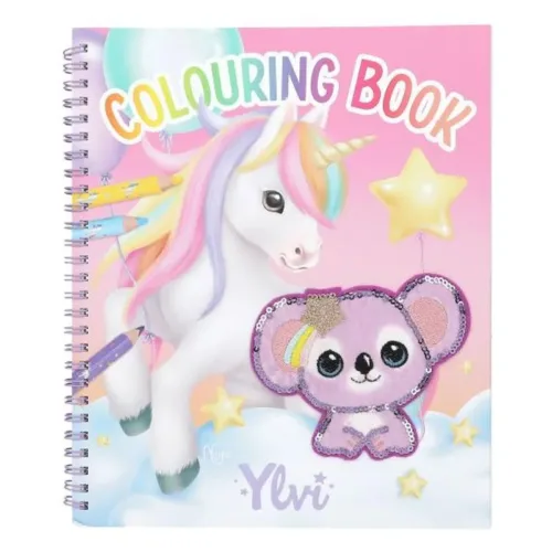 Ylvi libro de colorear con Unicornio y Lentejuelas  13587 Depesche