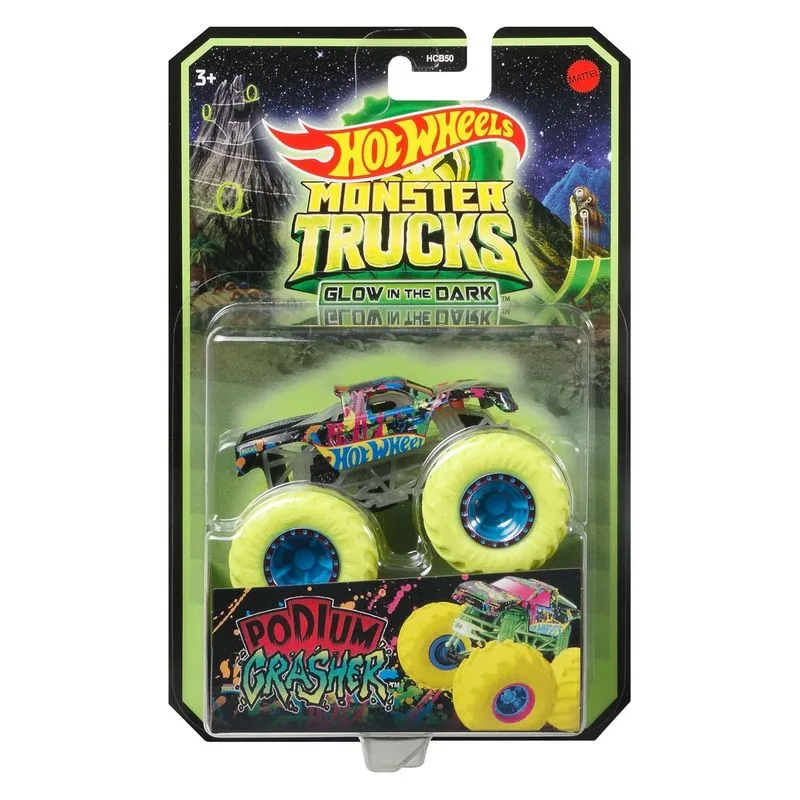 Hot Wheels coche Monster Trucks fluor modelos surtidos HCB50 MATTEL - Imagen 2