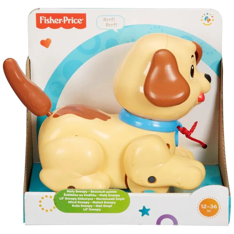 Pequeño Snoopy perro de arrastre Fisher Price H9447 MATTEL - Imagen 2