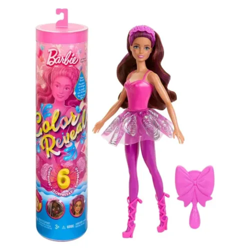 Barbie bailarina color reveal tubo accesorios HRK17 MATTEL